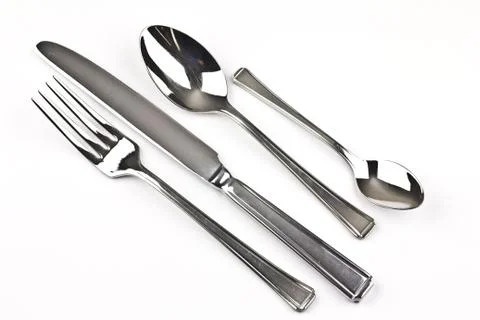 Silver cutlery 写真素材