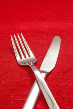 Silver cutlery Stock-Fotos