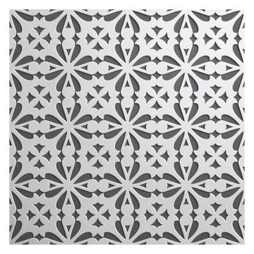 Silver on dark backdrop seamless geometric pattern. Tiled background with ori Stock Illustration