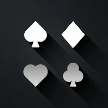 Silver Deck of playing cards icon isolated on black background. Casino gambling Illustration