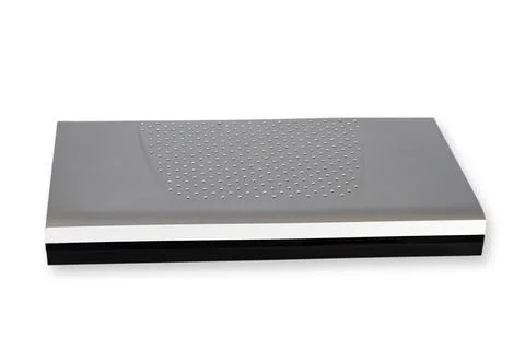 Silver decoder cropped on a white background Stock Photos