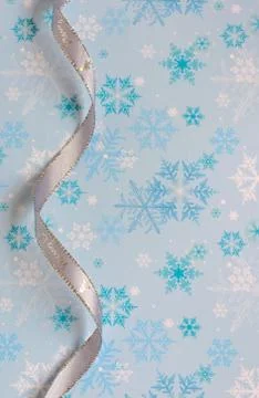 Silver decorative ribbon Stock Photos