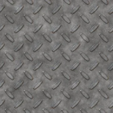 Silver diamond plate Stock Photos