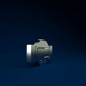 Silver Diving watch icon isolated on blue background. Diving underwater equip Stock Illustration