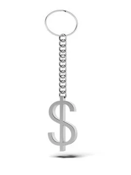 Silver dollar label Stock Illustration
