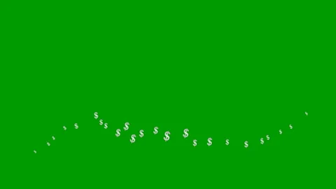 Silver dollars wave green Video stock 220117729