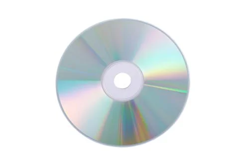 Silver dvd isolated on a white background Stock Photos