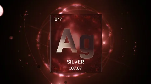 Silver as Element 47 of the Periodic Tab... | Stock Video | Pond5