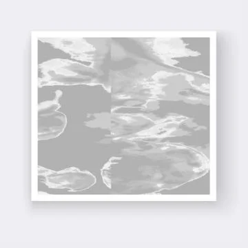 Silver explosion liquid paint shape artistic covers design. Decorative textur Stock Illustration