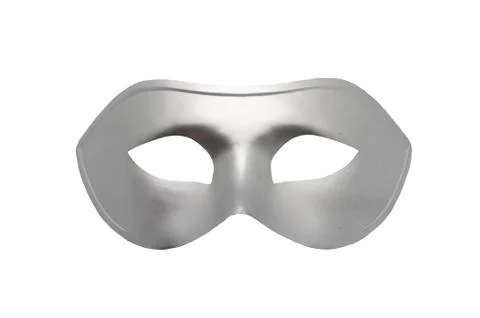Silver face mask Stock Photos