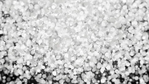 Silver falling glitter, shiny confetti with glowing sparkles, shimmer spray Stock Footage 295219832