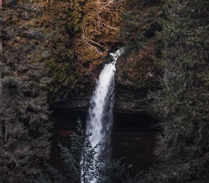 Silver Falls State Park Waterfall in Oregon, USA Stock Photos
