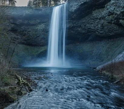 Silver Falls State Park Waterfall in Oregon, USA Stock Photos