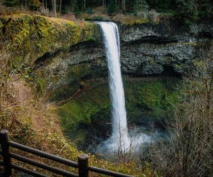 Silver Falls State Park Waterfall in Oregon, USA Stock Photos
