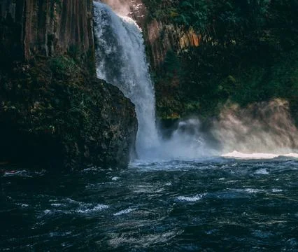 Silver Falls State Park Waterfall in Oregon, USA Stock Photos