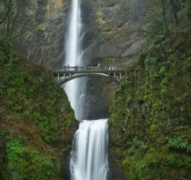 Silver Falls State Park Waterfall in Oregon, USA Stock Photos