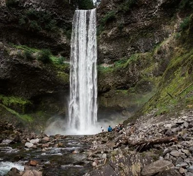 Silver Falls State Park Waterfall in Oregon, USA Stock Photos
