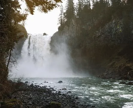 Silver Falls State Park Waterfall in Oregon, USA Stock Photos