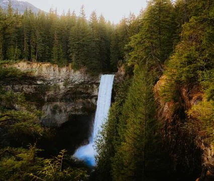 Silver Falls State Park Waterfall in Oregon, USA Stock Photos