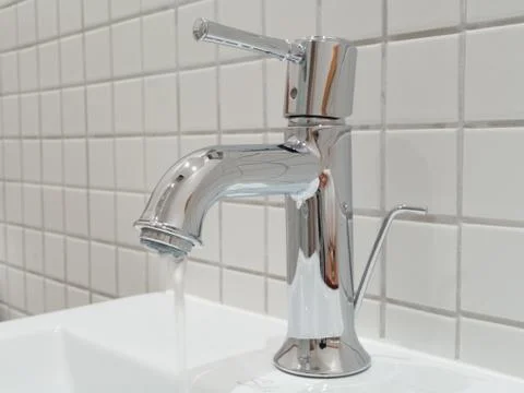 Silver faucet 写真素材