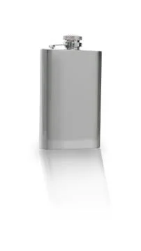 Silver flask Stock Photos