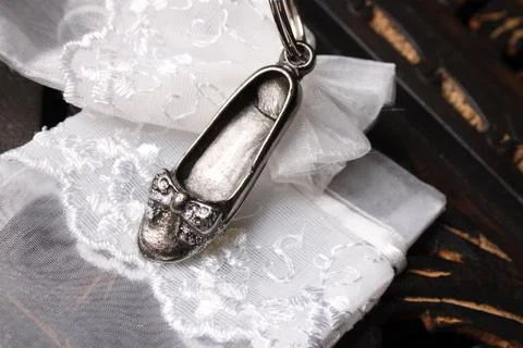 Silver Flat Shoe Stock Photos