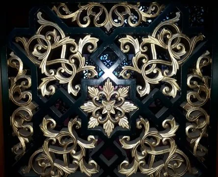 Silver flower decoration 스톡 사진