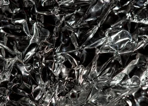 Silver foil as a background Stock Photos