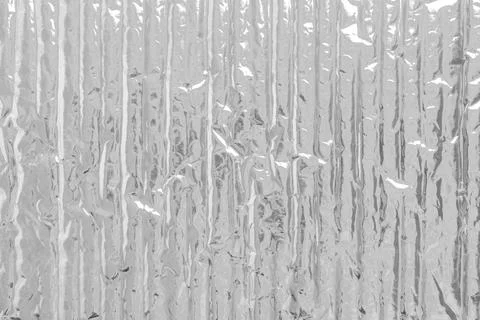 Silver foil bubble wrap insulation texture as an abstract background Stock Photos