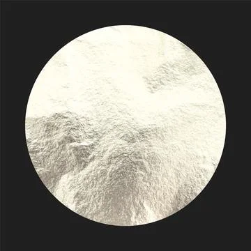 Silver foil, shiny handmade circle. Golden glittering texture, pattern. Luxury イラスト素材