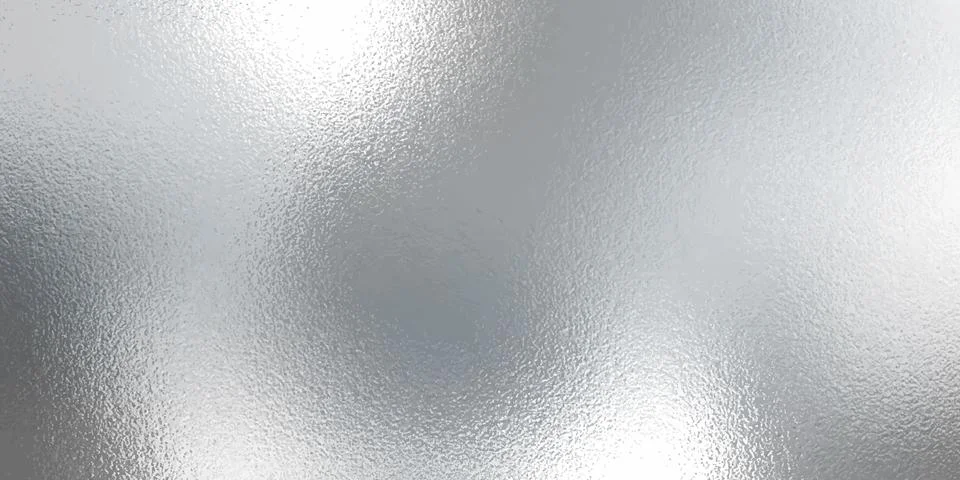 Silver foil texture background, light reflection Illustrazione stock