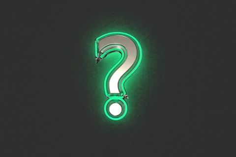 Silver font - question mark isolated on dark イラスト素材