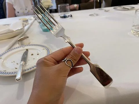 Silver fork Stock Photos