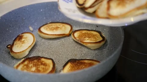 Silver fork in raw dough Stock Footage 69050763