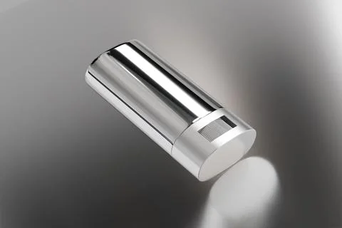 Silver Foundation Stick packaging mockup, Deodorant packaging Stock Illustration