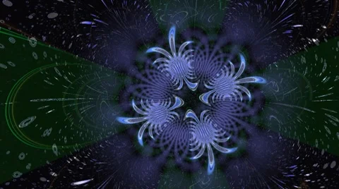 Silver fractal Stock Footage 8835427