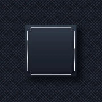 Silver frame minimalistic template with text space Stock Illustration