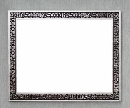 Silver frame Stockfoto's