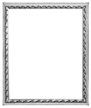 Silver frame Foto stock