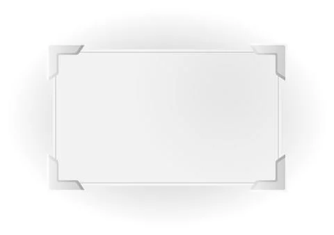 Silver frame with significant corners イラスト素材