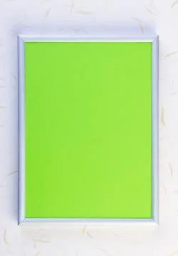 Silver Frame on white background Stock Photos