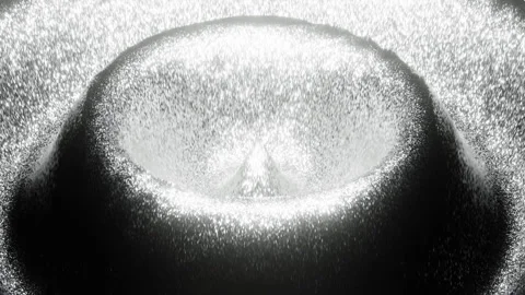 Silver Full Magic Waves Background Loop Animation in 4K Video stock 242586556