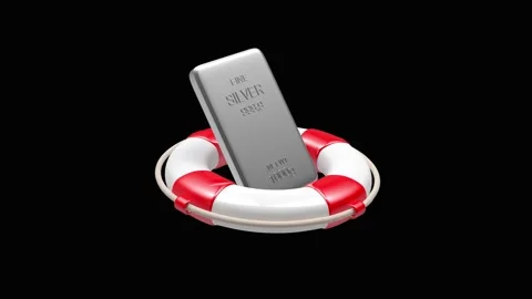 The silver fused into the rescue circle changes to gold when rotated. 動画素材 334456720