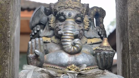 Silver Ganesha Stock Footage 95179453