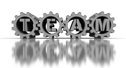 Silver gears Stockillustratie