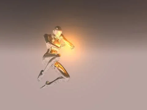 Silver girl Stock-Illustration