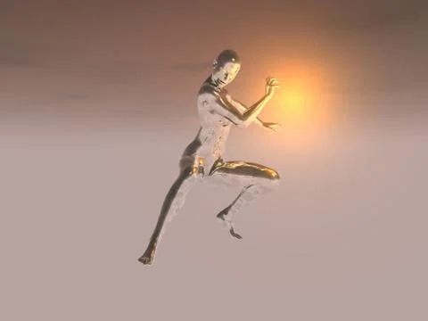 Silver girl Stock-Illustration