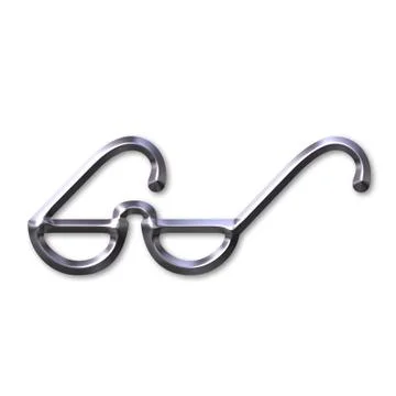 Silver Glasses Stock Illustration