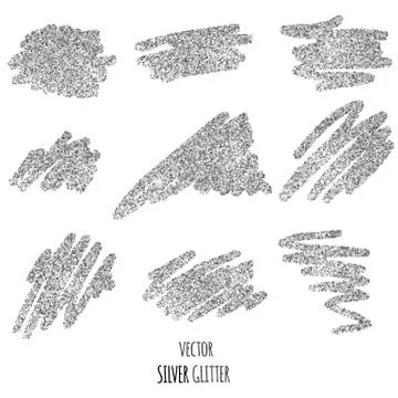 Silver glitter background Stock Illustration