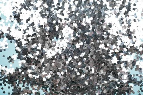 Silver glitter background Foto stock